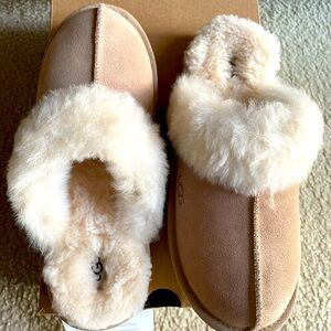 Authentic New Ugg Cozy II Slippers Kids’ Sz 6 (Women’s 7.5), Pretty Sand Color!
